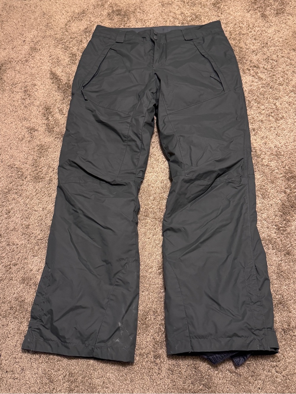 Columbia Omni-Shield Snow Pants Adult Small Gray Insulated Outdoor Winter Logo